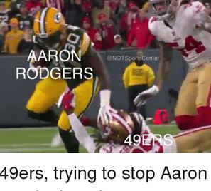 aaron rodgers memes 49ers
